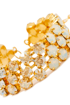 Rosanna Bracelet, 18k Gold-Plated Metal & Swarovski Crystals